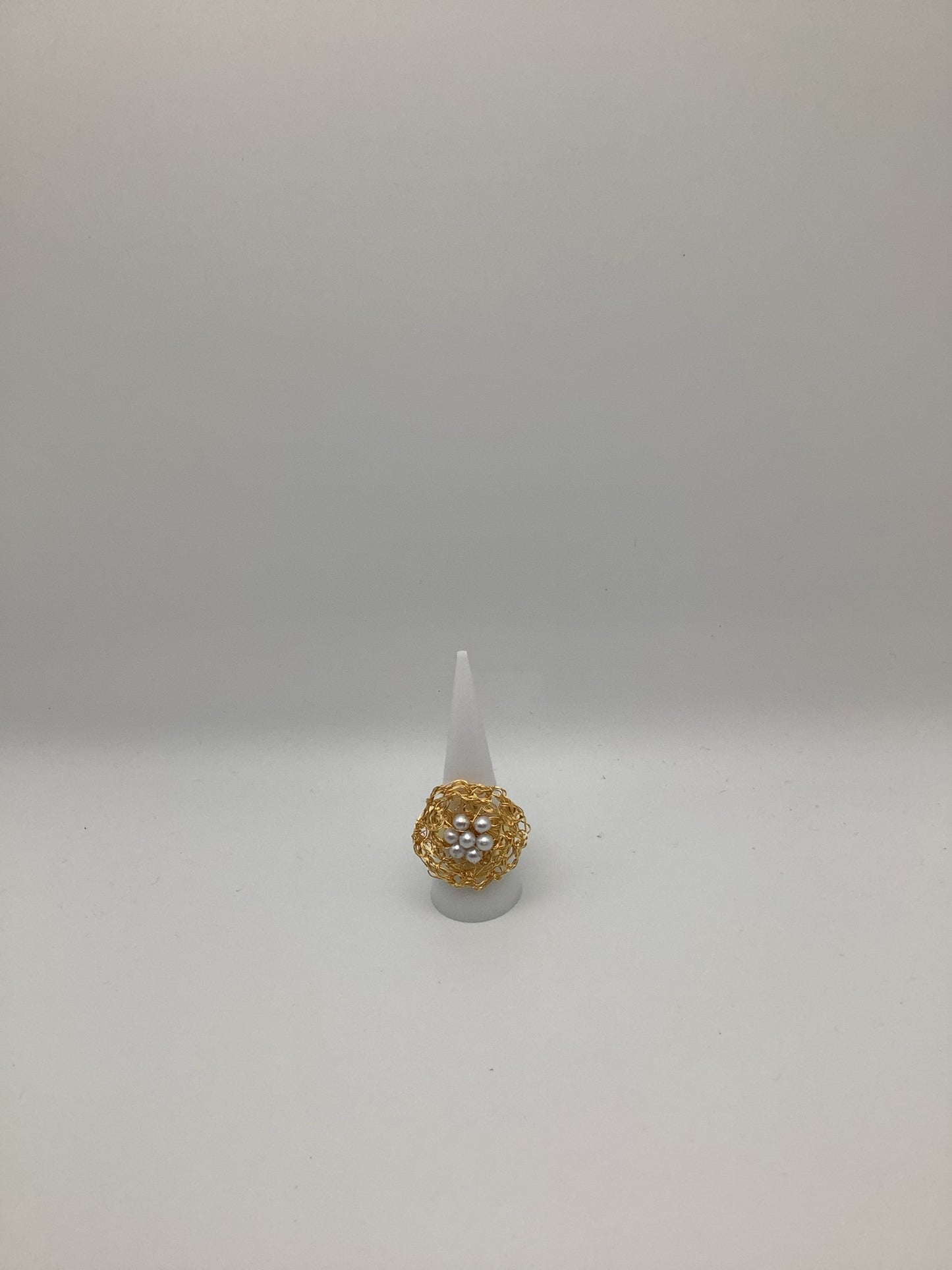 Anillo Nido con Perla