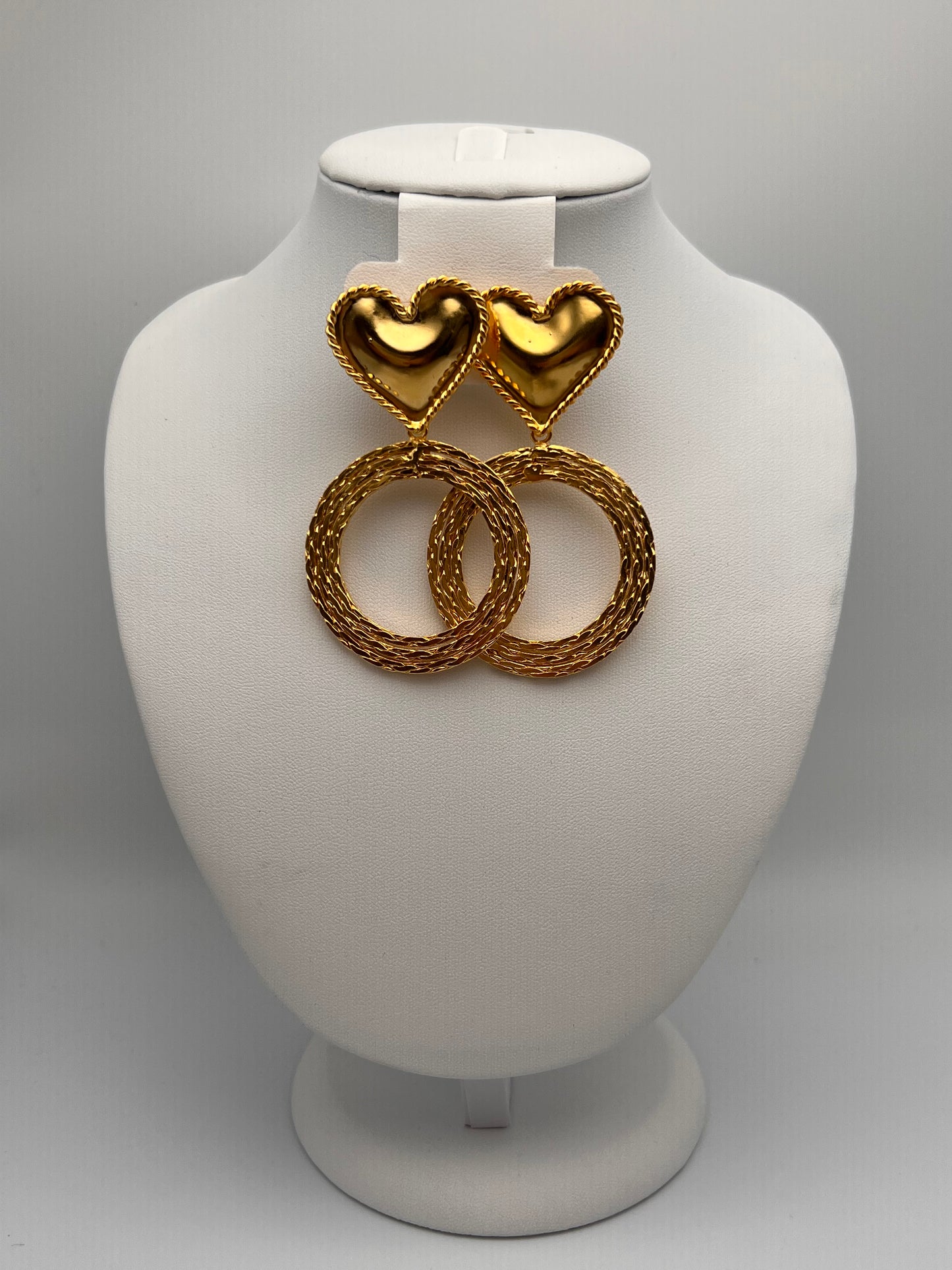 Arete corazón Rizo