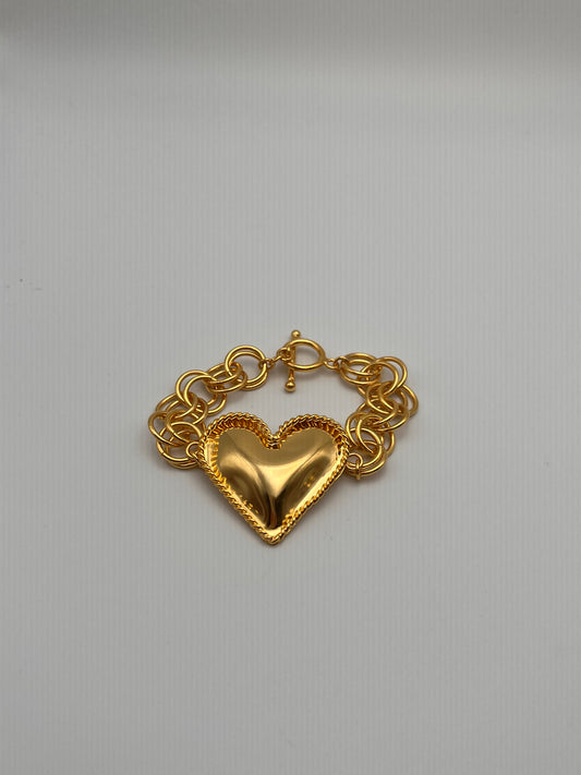 Pulsera Corazón rizos