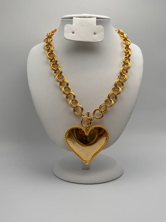 Collar Corazón Rizo