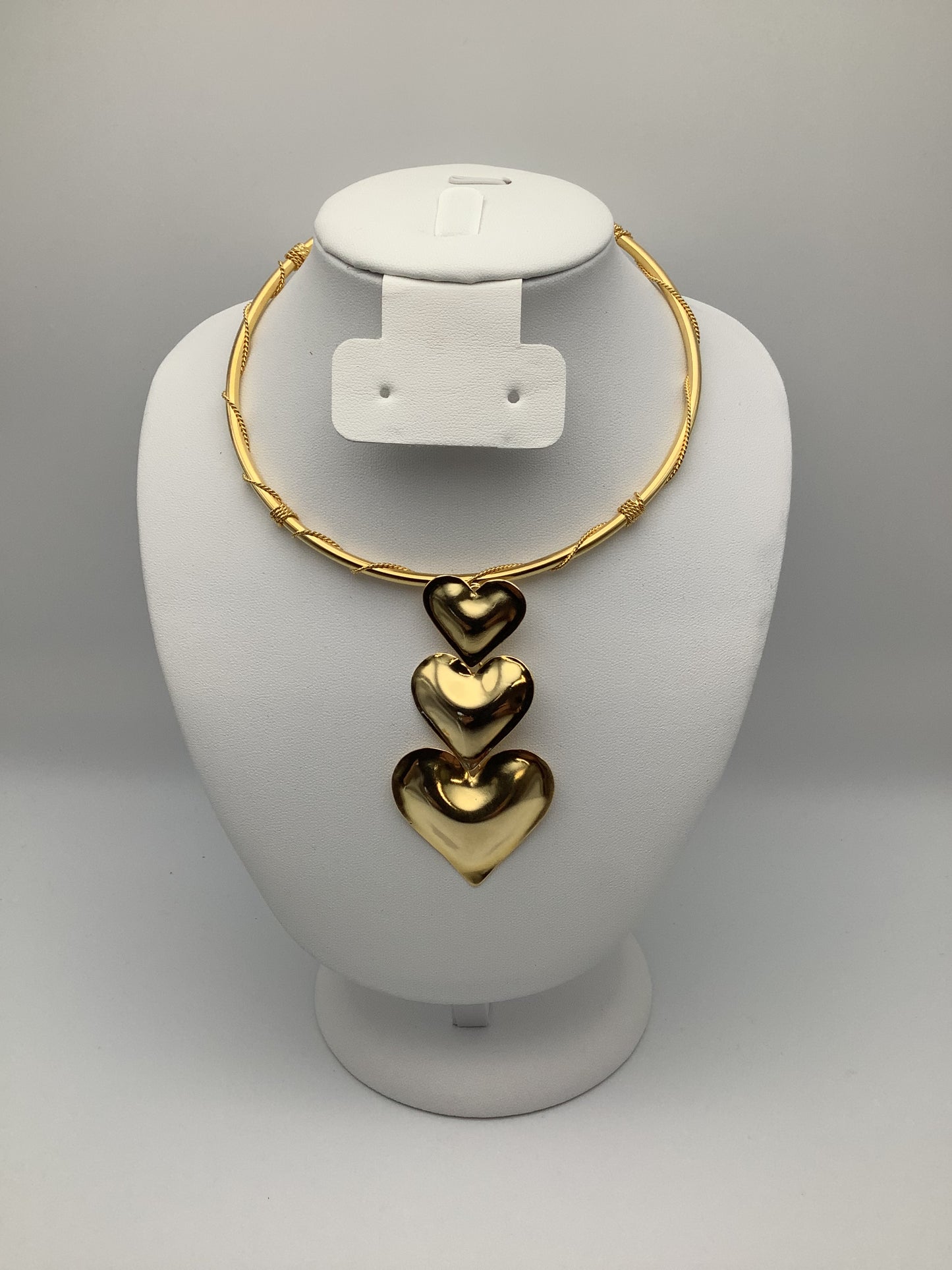 Collar Corazón Doble