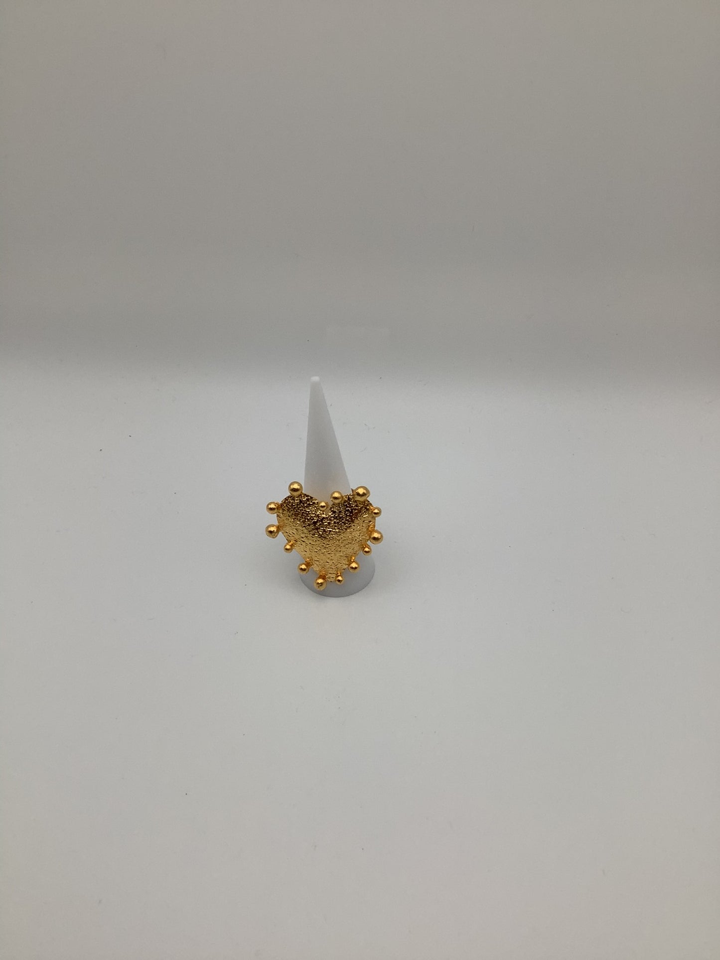 Anillo Corazón Puntitos