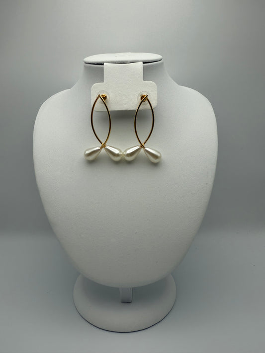 Aretes Goles en Perlas
