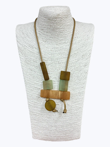 Geometric Natural Multi Adjustable Necklace