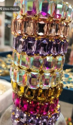 Pulsera Elástica Cristal
