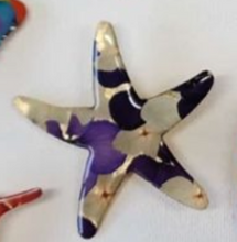 Prendedor Estrella Hortencias