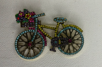 Prendedor bicicleta flores