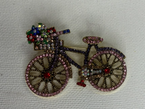 Prendedor bicicleta flores