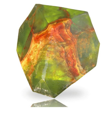 Green Garnet  Soap gemstone - Gemstone bath soap