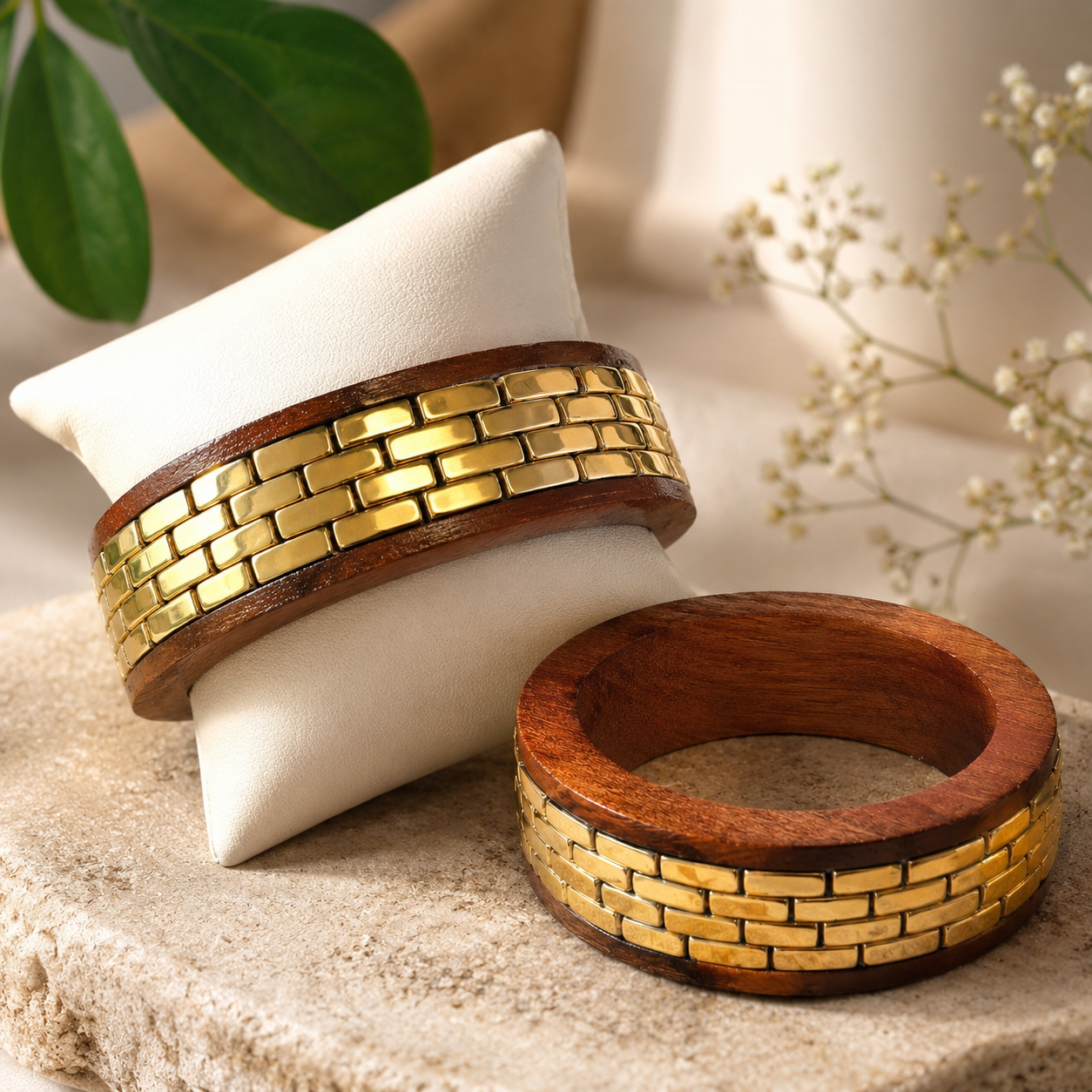 Pulseras de madera