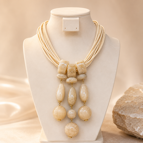 Collar de Hilo en Resina