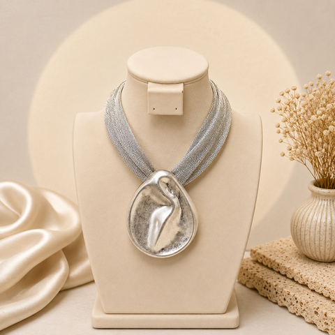 Collar Maya Gota Plata