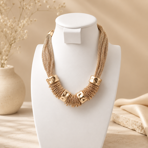 Collar Maya Oro Espiral