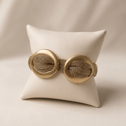 Pulsera Entrelazado Maya Oro