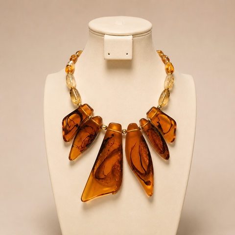Collar cuarzos Resina Tenue