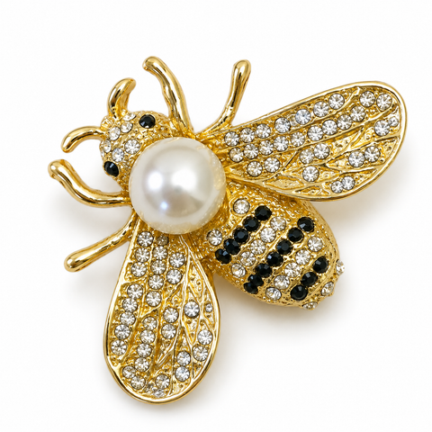 Pearl Bee Pin Brooch