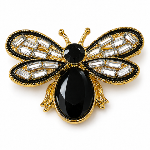 Black Bee pin Brooch