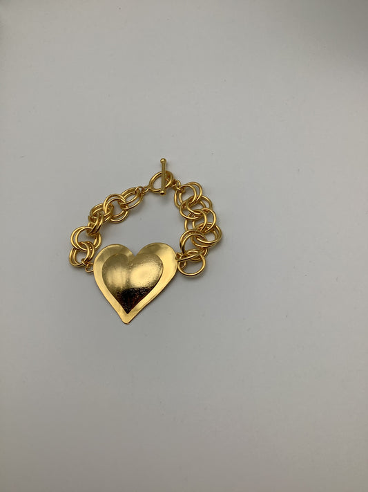 Pulsera Corazón Doble