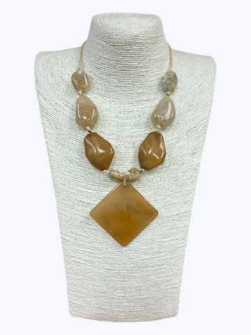 Acrylic Natural Adjustable Necklace