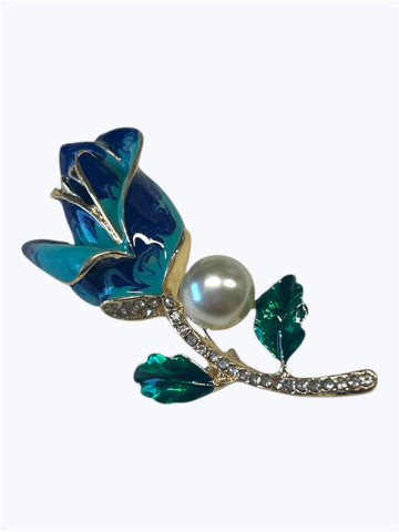 Delicate Floral Tulip Pin Brooch