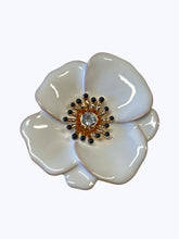 White Flower Magnetic Brooch