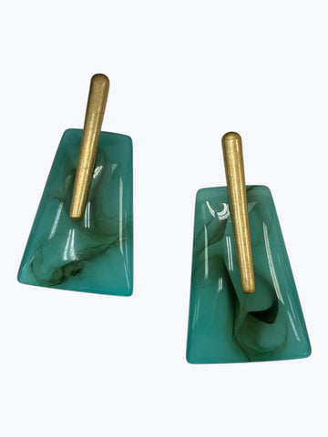 Acrylic Tqs Trapezoid Drop Earrings