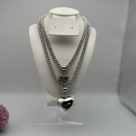 C-430-Collar doble corazones