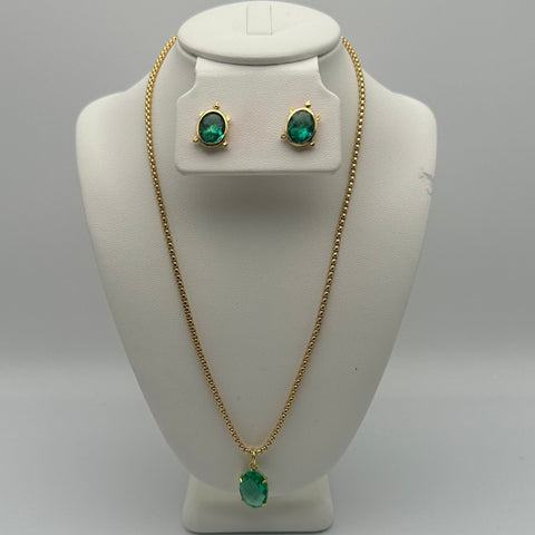Set-01I-Aretes con collar Visión