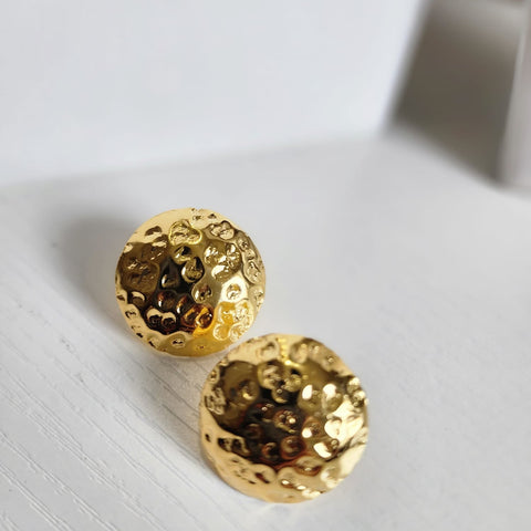 A-2010-24K-Aretes Cincelado de Esfera
