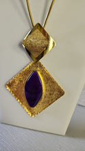 Gema Baño de Oro Piedras Preciosas Color Azul
