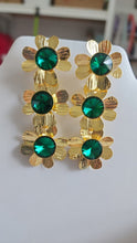 Aretes Colgante de Tres Flores