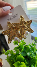 Arete de Estrellas de Mar  Dos Perlas