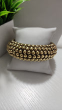 Pulsera de Madera  Balines Oro