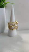 Anillo Ancho  Con Piedras