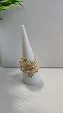Anillo Espiral  De Florecitas