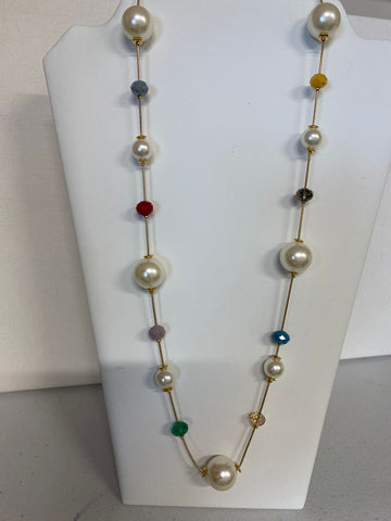 939-Set Collar pérla Multicolor