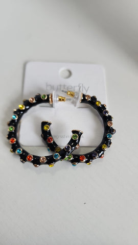 #257- Aretes con Cristales