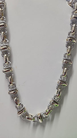 #159-Cadena Dos Tonos Ancho