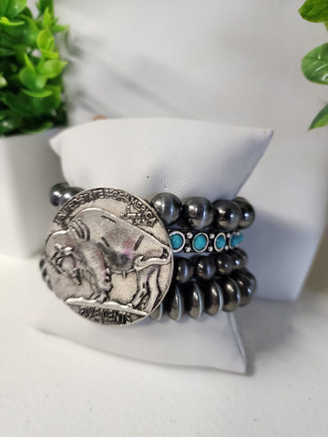 #2349-Pulsera de Bisonte