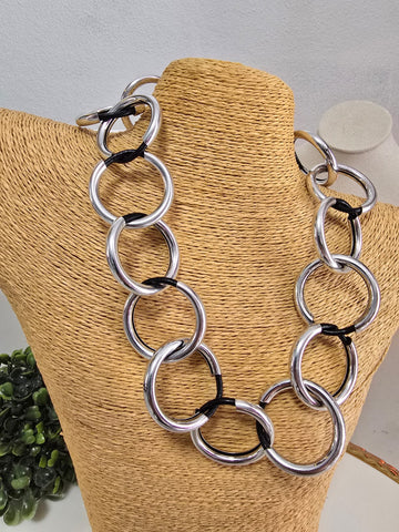 072-Collar Circular Plata