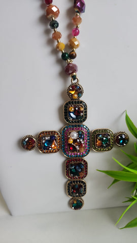 Set de collar y Aretes Colores