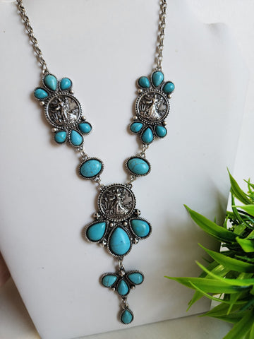 #626-Collar Turquesa
