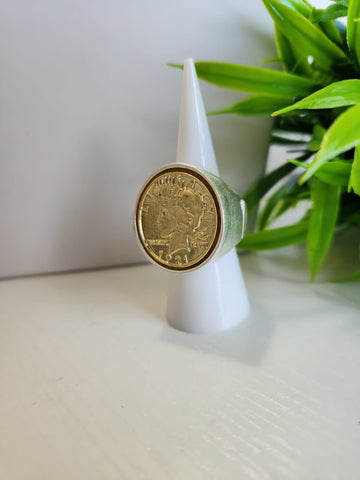 #075-Anillo  Estatua de la Libertad Plata