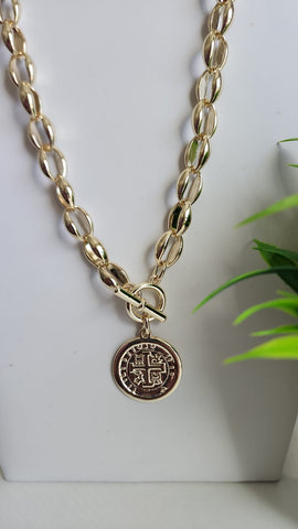 #153-Collar Moneda