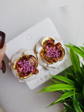 Aretes Flor esmalte
