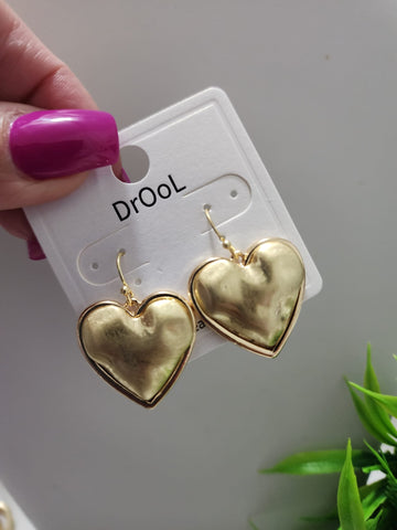 920- Aretes Corazón Mate