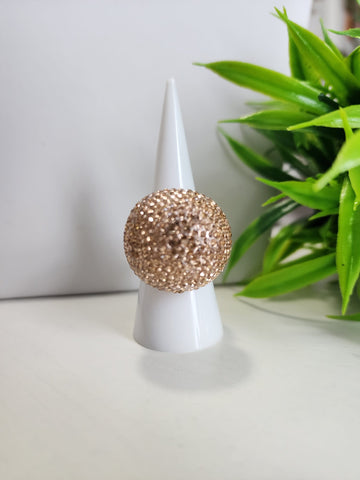 Anillo  Esfera Diamantada  Rose Gold