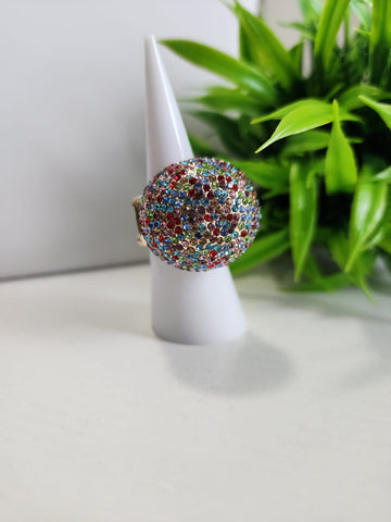 Anillo  Esfera Diamantada  Colores