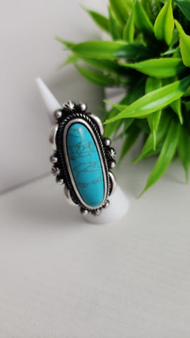 #526-Anillo Turquesa
