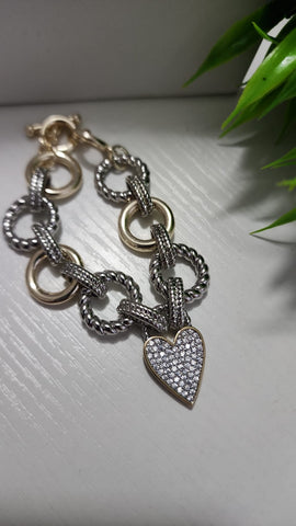 016- Pulsera Corazón Piquito